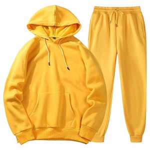 Hot Selling Customized Good Quality Hot Selling Sweat suits Set Good Quality Men 2025 Top Design <b>Yellow</b> Color Winter <b>Tracksuits</b> - Product Image 1
