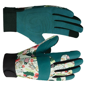 Best Supplier's Anti-Slip Safety <b>Gloves</b> Outdoor Gardening Work Comfortable With Breathable Leather Coating Product - Product Image 4