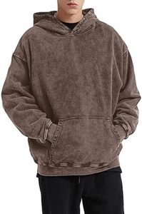 Sudadera con Capucha de Alta Calidad, Estilo Vintage, Lavado Ácido, Color Café, Sudadera con Capucha de Gran Gramaje, Personalizable con Marca, B2B OEM - Product Image 3
