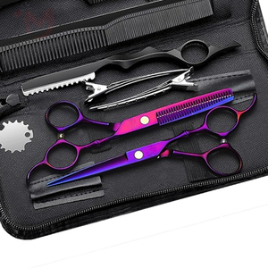 Juego de Tijeras de Corte de Pelo Profesionales de Color Personalizado, Herramientas de Peluquería de Acero Inoxidable, Duraderas, de Alta Calidad, con Logotipo Personalizado - Product Image 3