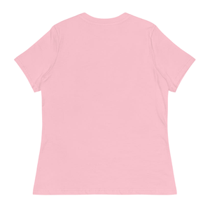 เสื้อยืดสีชมพูทรงหลวมสำหรับผู้หญิง สีฟ้า คอกลม ผ้าฝ้ายเนื้อนุ่ม แขนสั้น สวมใส่สบายๆ แฟชั่นลำลองสำหรับทุกวัน - Product Image 2