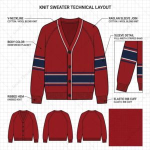 Custom University Sorority Fraternity Varsity Knit <b>Cardigan</b> Oversized Sports Club V-Neck Button Sweater Embroidery Patch Logo - Product Image 3