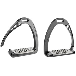 Étriers de sécurité pour chevaux à dégagement rapide, antidérapants, amortisseurs, en aluminium, pour l'équitation anglaise - Product Image 6