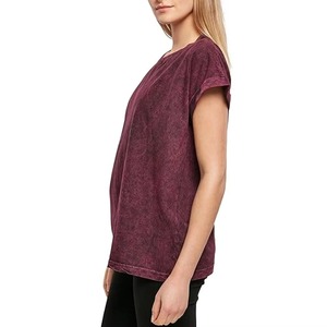 Camisetas de mujer con lavado ácido de alta calidad, fabricadas en fábrica con tela suave, material de primera calidad, último diseño. - Product Image 3