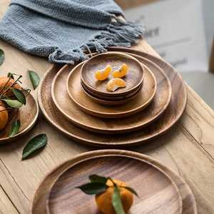 Assiette de service personnalisée en bois de manguier, design classique, finition polie, écologique, biodégradable, vaisselle de mariage, faite à la main - Product Image 2