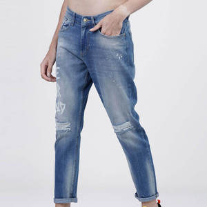 Vaqueros ajustados desgastados de estilo urbano a la moda para hombre, pantalones de mezclilla para hombre, fabricantes de pantalones vaqueros para hombre, personalizables. - Product Image 5