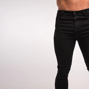 Gingtto <b>Mens</b> Jeans Denim Manufacturer Hot Sale <b>Men</b> Jeans High Streetwear Trousers <b>Stretch</b> <b>Men</b> Skinny Pants Jeans - Product Image 3