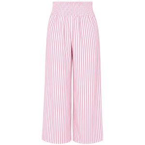 Pantalon de pyjama large en toile 100 % coton écologique taille mi-haute pour femme, style droit, infroissable, idéal pour l'été et le streetwear - Product Image 1