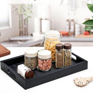 Plateau de service en bois de manguier massif artisanal de luxe avec finition à grain naturel pour une présentation élégante à la maison et à l'hôtel - Product Image 3