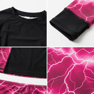 Conjunto de Traje de Baño de Manga Larga para Mujer, Protección UV, Secado Rápido, Traje de Surf de 2 Piezas, Ropa de Playa, Camiseta Deportiva de Natación - Product Image 5