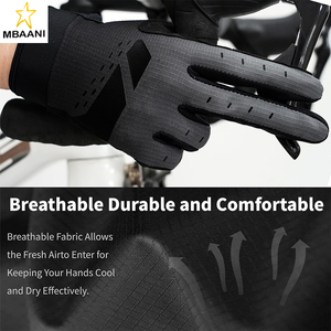 Gants de moto pour hommes - Équipement et accessoires de cyclisme respirants - Réfléchissants, pour le tout-terrain et la randonnée - Product Image 5