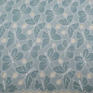 Tissu brodé en gros avec motif en velours et organza pour vêtements de boutique et mode haut de gamme - Commerce textile mondial - Product Image 2