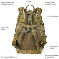 Sacs tactiques en matériau durable, légers, avec bandoulière pour la randonnée, équipement d'entraînement, vente chaude, best-seller, unisexe
