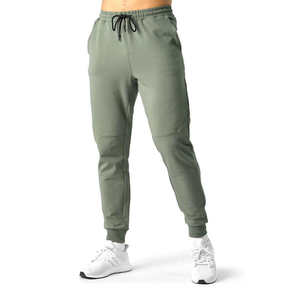 Pantalon de survêtement pour homme avec cordon de serrage à la taille, coupe décontractée, confortable pour le quotidien, design à jambe ample, broderie personnalisée, usine de vêtements - Product Image 1