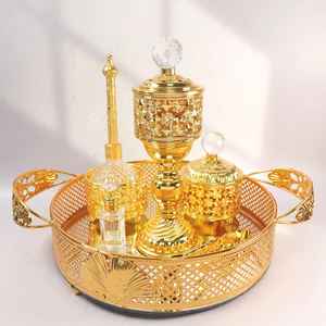 Quemador de incienso tradicional de madera, quemador de incienso árabe Oud, soporte decorativo de madera para incienso, decoración islámica para el hogar. - Product Image 5