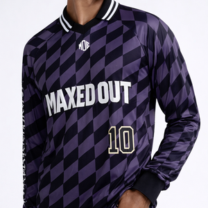 เสื้อฟุตบอลอเมริกันแบบยูนิเซ็กซ์สั่งทำพิเศษ ลายตารางเฉียง ผ้าโพลีเอสเตอร์ ชุดทีม OEM รับผลิตแบรนด์ส่วนตัว ชุดกีฬา จัดส่งจากสหรัฐอเมริกา - Product Image 3