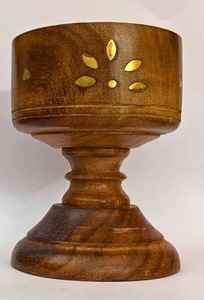 Rustic Handmade Wood Incense Burner Box With Hinged Lid And <b>Decorative</b> Carved Panels For Dhoop Agarbatti And Meditation - Product Image 3