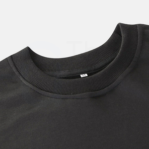 เสื้อสเวตเชิ้ตคอกลมสีดำสำหรับผู้ชาย ทรงปกติ สีพื้น ผ้าถัก แขนยาว สวมใส่สบายๆ สำหรับฤดูใบไม้ร่วง - Product Image 4