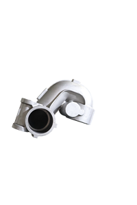 Coude d'admission de turbocompresseur personnalisé usiné CNC, procédé de fonderie de sable d'aluminium certifié ISO, par Vartis Engineering - Product Image 3