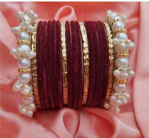Pink Velvet <b>Bangles</b> High Quality Beautiful Style Women <b>Bangles</b> High Quality 2026 Best Selling - Product Image 4