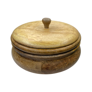 Boîte de rangement en bois pour chapatis chauds et aliments, boîte à chapatis en bois sur mesure - Product Image 1