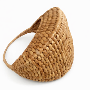 Panier en rotin tressé à la main MARISA KRJ avec poignée, panier de rangement ovale, décoration rustique pour la maison, panier cadeau, panier de pique-nique - Product Image 2