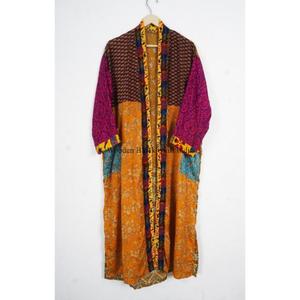 Handmade Vintage Japanese 100% Silk Kimono Robe Women Bohemian Floral <b>Long</b> Kimono Luxury Loungewear <b>Nightdress</b> Women's Sleepwear - Product Image 6