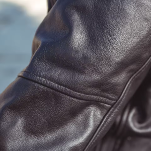 Veste de moto en cuir de vache véritable de haute qualité, coupe ajustée, sur mesure, respirante, manches longues, pour hommes, toutes saisons, ROCKHINT - Product Image 3