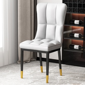 Silla de Estilo Francés, Diseño Exquisito, Tapizada en Cuero, Silla de Lujo para Comedor, Sillas para Cocina y Área de Comedor - Product Image 2