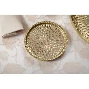 Luxury Handmade Metal <b>Coaster</b> <b>Set</b> for Tea Coffee Drinks and Modern Tabletop Styling Decor - Product Image 6