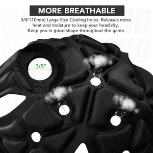 Casque de football américain souple pour jeunes, casque de football souple pour football 7v7, casque souple pour flag football, enfants, adultes, rugby - Product Image 4