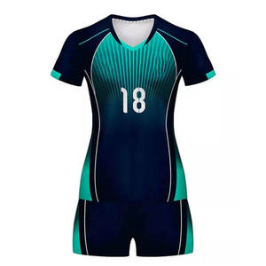 Uniformes de Voleibol Unisex Ligeros de Talla Grande, Sublimados Personalizados al por Mayor, 100% Poliéster, Último Diseño - Product Image 3