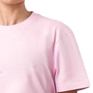 เสื้อยืดโอเวอร์ไซส์สีชมพูอ่อนสำหรับผู้หญิง ทรงบอยเฟรนด์ คอกลม สวมใส่สบาย สไตล์ลำลอง แฟชั่นเสื้อผ้าชั้นนำ - Product Image 4