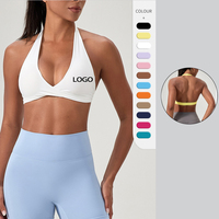 Soutien-gorge de yoga populaire respirant à maintien élevé pour femme, dos élégant, sans armatures, sexy, pour le fitness