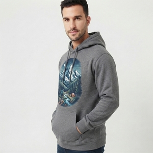 Sudaderas con Capucha Estampadas Premium para Hombre, Ropa Gráfica de Algodón de Alta Calidad con Logotipo Personalizado, Servicio OEM, Talla OEM, Marca Privada - Product Image 4