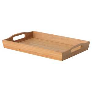 Large Handmade Eco-Friendly Wooden Serving Tray Made Burl Thuya Wood Modern Luxury Handles Durable Dishwasher Safe <b>Mirrored</b> - Product Image 2