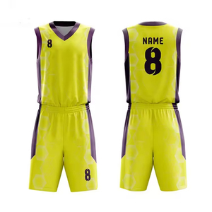 Conjunto de Camiseta y Pantalones Cortos de Baloncesto al por Mayor, Personalizables con Nuevo Diseño, Impresión de Logotipo, Nombre del Equipo, Uniforme de Baloncesto Reversible Personalizado - Product Image 5