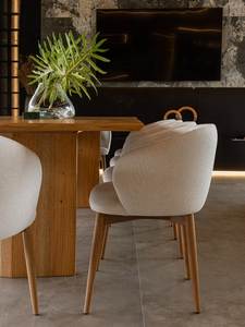 Juego de Comedor de Madera Maciza con 8 Sillas, Muebles de Lujo Escandinavos Modernos y Minimalistas - Product Image 3