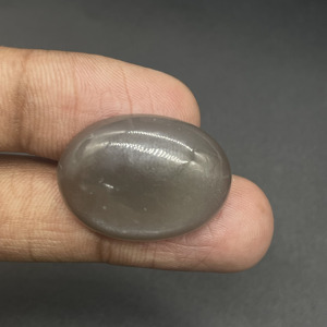 Pierre de lune grise naturelle authentique, taille ovale, 24,55 carats, pierre précieuse en vrac pour la fabrication de bijoux - Product Image 2