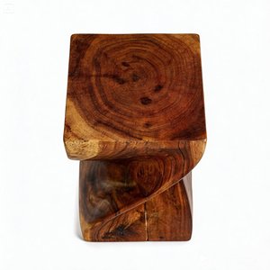 Hot Sale Living <b>Bed</b> Bath Room TerracePedestal Twisted Wooden Suar Small Medium Modern Antique Side <b>Table</b> Chair Stool Ottomans - Product Image 6