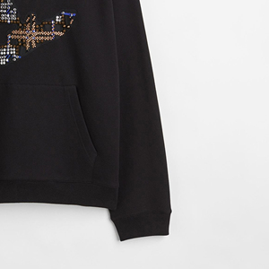 Servicio OEM al por Mayor: Sudaderas con Capucha para Hombre, Color Sólido, Ligeras, 100% Algodón, Transpirables, de Secado Rápido, con el Mejor Diseño y Detalles en Pedrería - Product Image 2