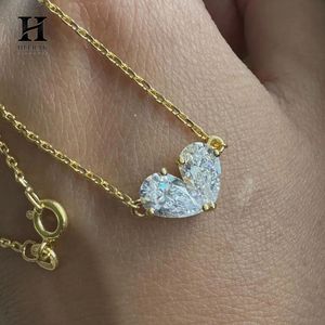 Elegant Pear-Cut Diamond Cluster <b>Pendant</b> Necklace in <b>Solid</b> <b>Gold</b> – Fine Jewelry by Heerak Diamonds - Product Image 2