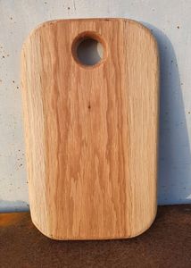Tabla de cortar de bambú rectangular con asa, bloque de corte de madera natural - Product Image 6