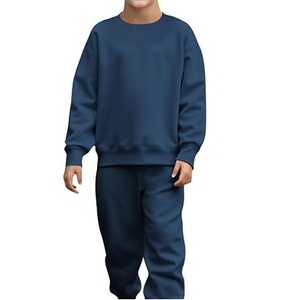 Activewear Sports Vintage Sweat Suit Joggers Tracksuits French Terry Oversized Breathable Toddlers Infants <b>Kids</b> Track Suits Sets - Product Image 1