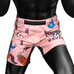 Pantalones Cortos de MMA Sublimados de Alta Calidad OEM para Entrenamiento de Artes Marciales Unisex - Product Image 4