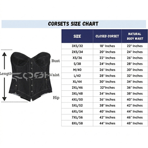 คอร์เซ็ทเดนิมสีดำคุณภาพพรีเมียม พร้อมตะเข็บสีขาวตัดกัน มีกระเป๋าข้างสำหรับใส่ของ  ผู้ผลิตคอร์เซ็ทรัดเอว - Product Image 5