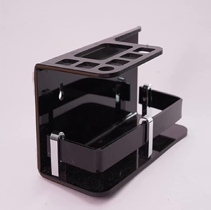 Clean Stainless Steel Customized Wall Stand with Lower Hook and <b>Brush</b> Hanging Attachment Slot for Bathroom Use - Product Image 3