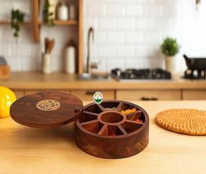 Premium Quality Wood Eco-Friendly Spice Nut <b>Grinder</b> Scratch Resistant Dust Resistant Dishwasher Safe Kitchen Storage <b>Herb</b> Spice - Product Image 2