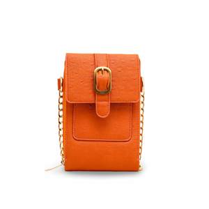 Pochette décontractée orange P97494 pour sacs-cadeaux personnalisés - Product Image 3