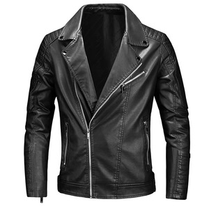 Custom Leather <b>Jacket</b> for Men <b>Slim</b> <b>Fit</b> Winter Streetwear 100% Genuine Cowhide Leather High Quality Outdoor Use - Product Image 4